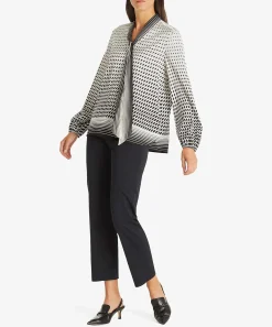 Marc Cain Silky Blouse Graphics Strik