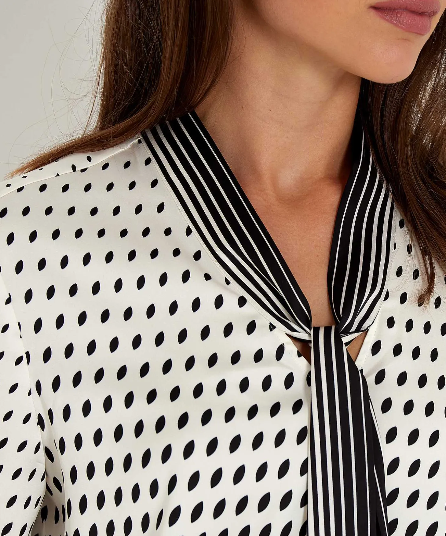 Marc Cain Silky Blouse Graphics Strik
