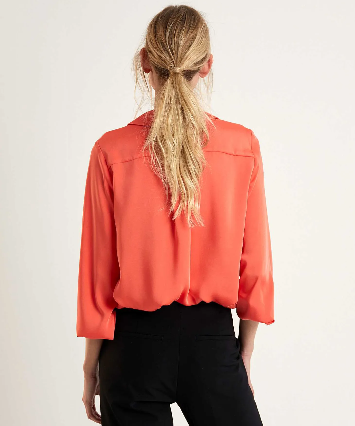 Marc Cain Silky Blouse Polokraag