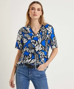 Marc Cain Sports Blouse Bladprint