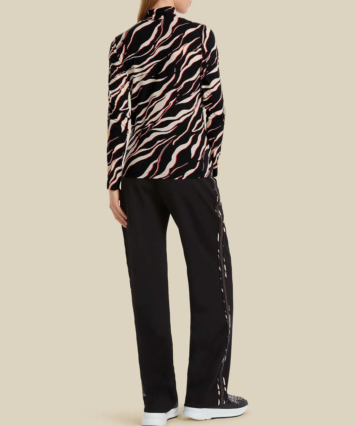Marc Cain Sports Colshirt Zebraprint Panty-Feel