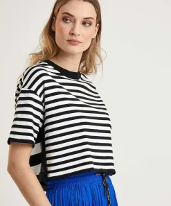 Marc Cain Sports Cropped Truitje Strepen