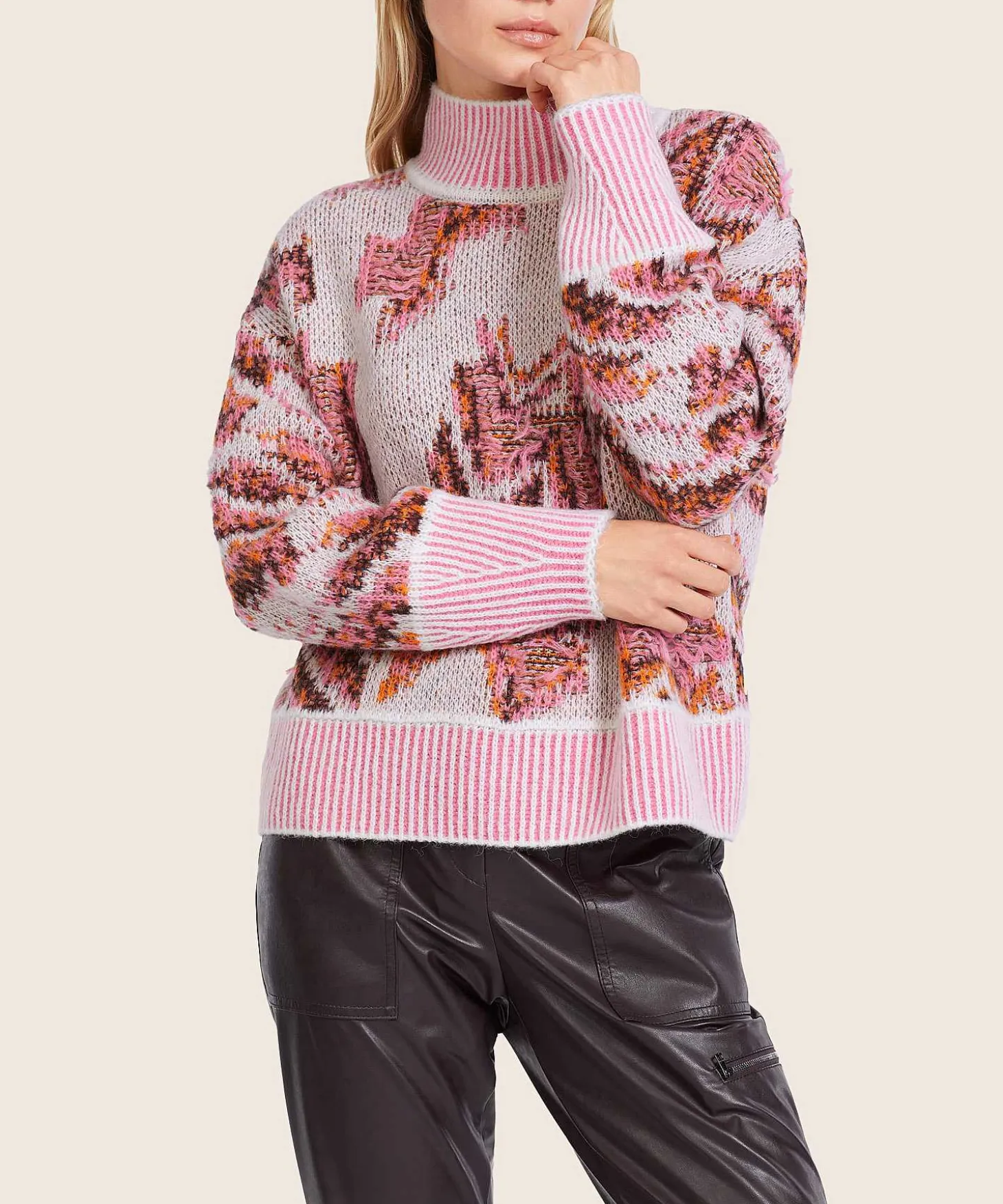 Marc Cain Sports Jacquard Coltrui Wolmix