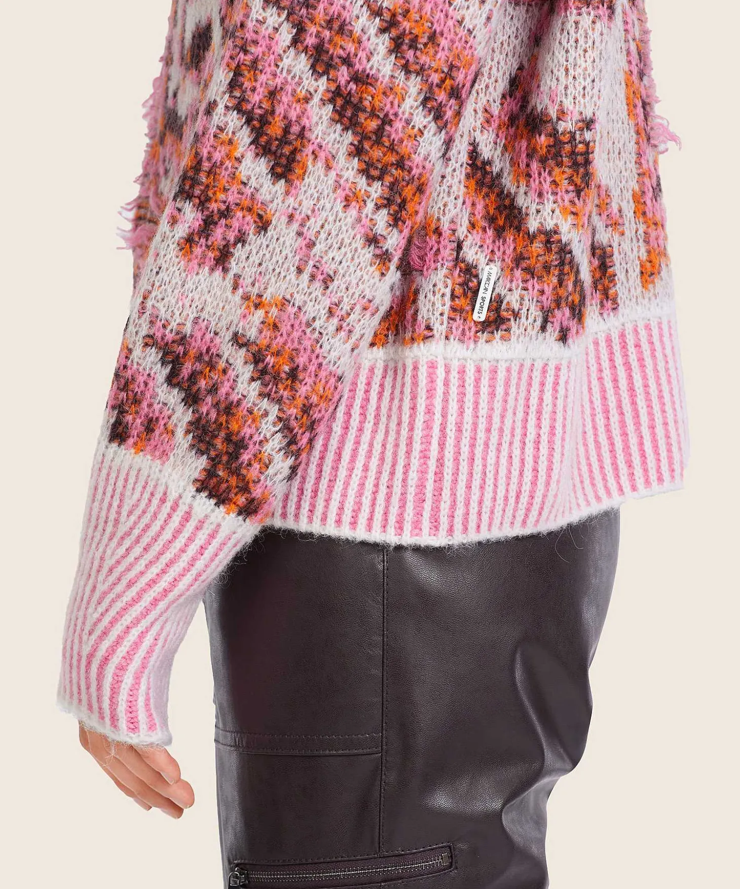 Marc Cain Sports Jacquard Coltrui Wolmix