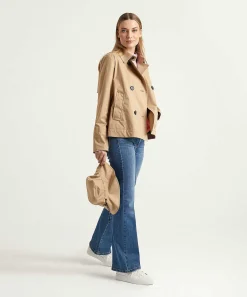 Marc Cain Sports Kort Jack Double-Breasted Met Vissershoedje