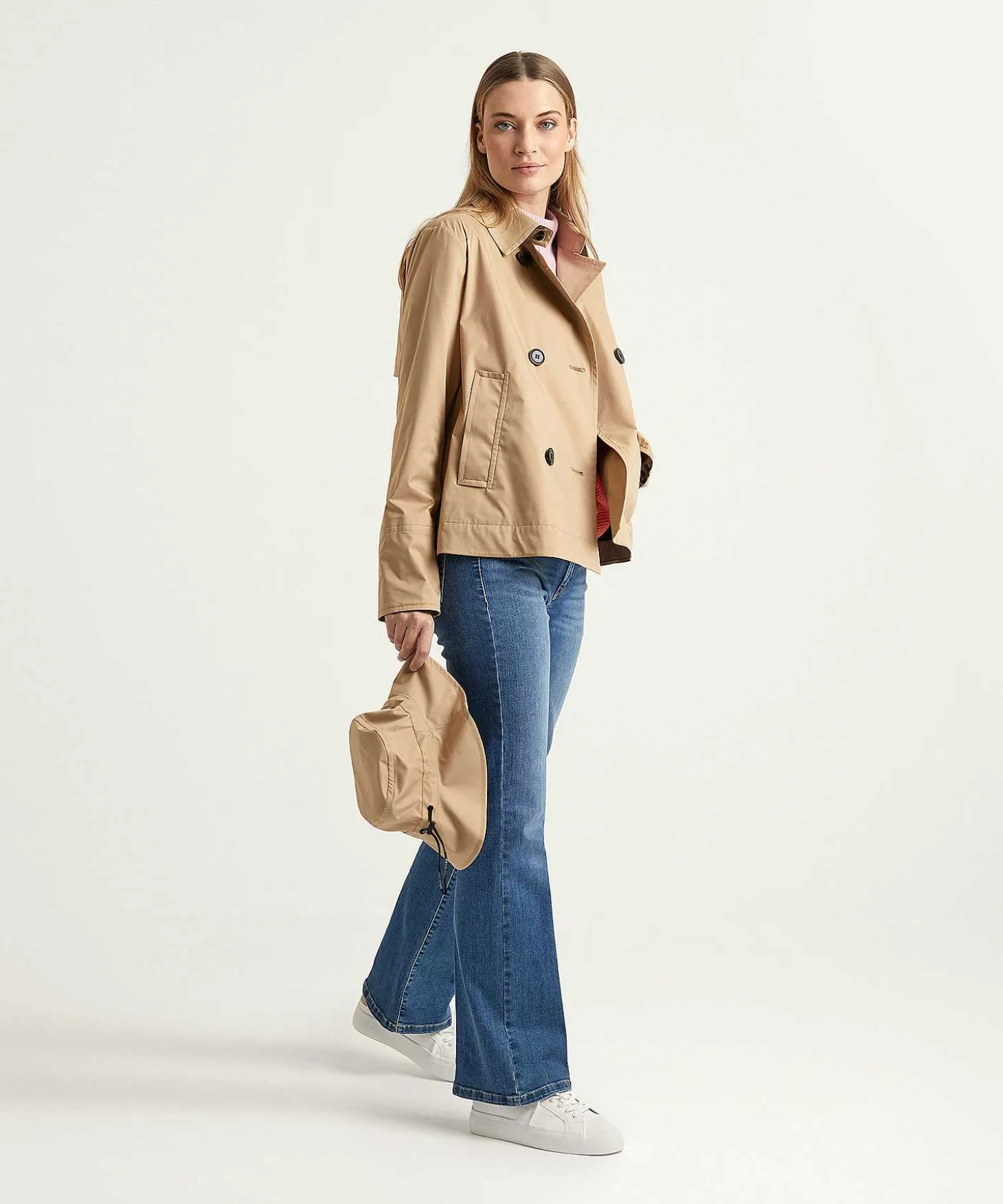 Marc Cain Sports Kort Jack Double-Breasted Met Vissershoedje
