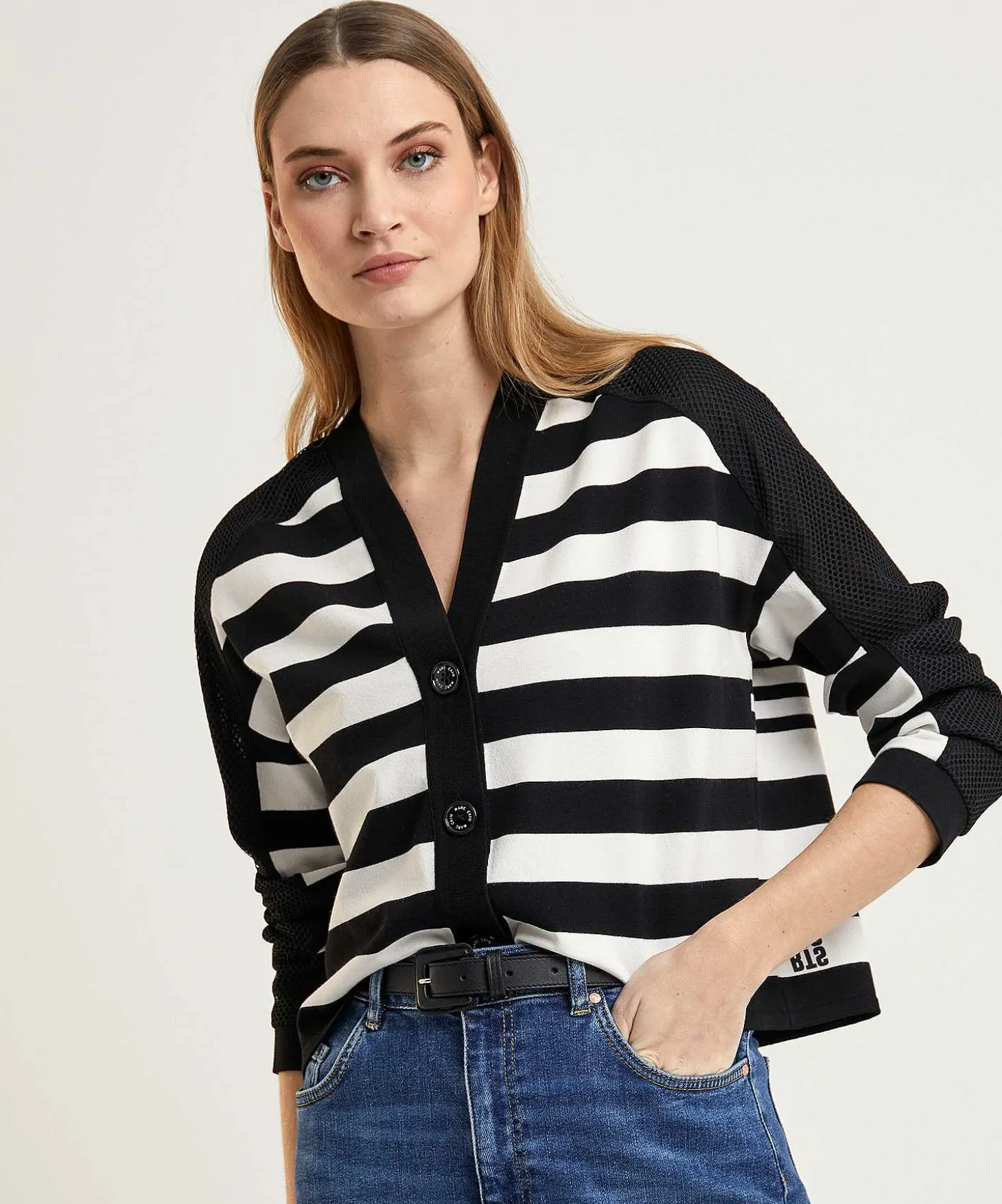Marc Cain Sports Oversized Vest Strepen
