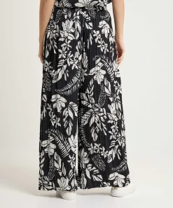 Marc Cain Sports Plisse Palazzo Broek Bloemenprint Wolin