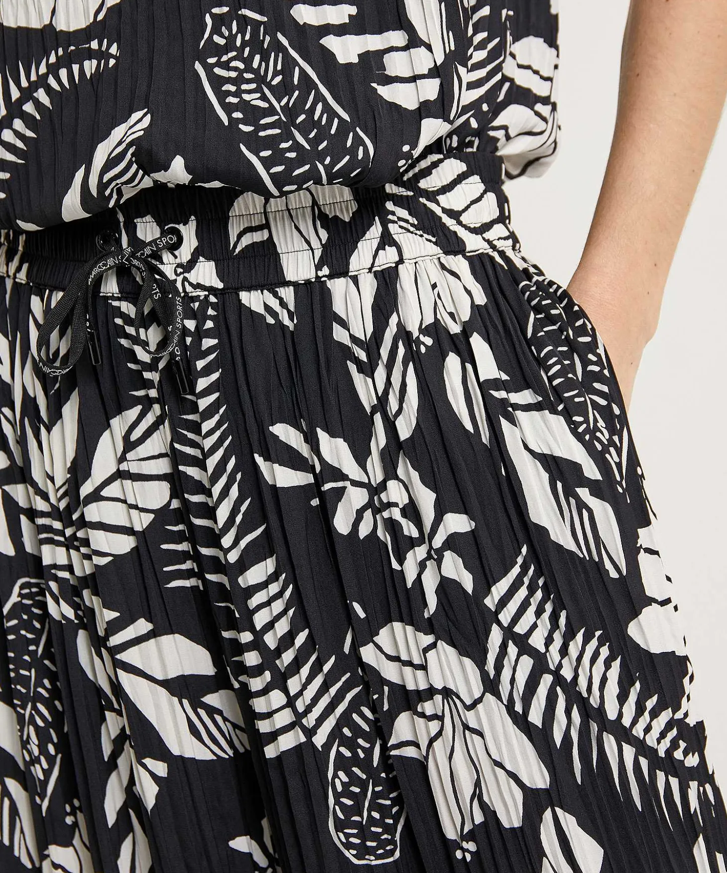 Marc Cain Sports Plisse Palazzo Broek Bloemenprint Wolin