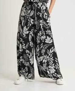 Marc Cain Sports Plisse Palazzo Broek Bloemenprint Wolin