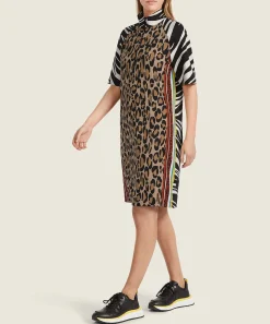Marc Cain Sports Scuba Jurk Met Rits Mixed Animal