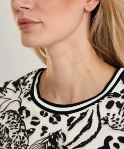 Marc Cain Sports Shirt Ribjersey Jungleprint