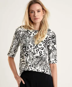 Marc Cain Sports Shirt Ribjersey Jungleprint