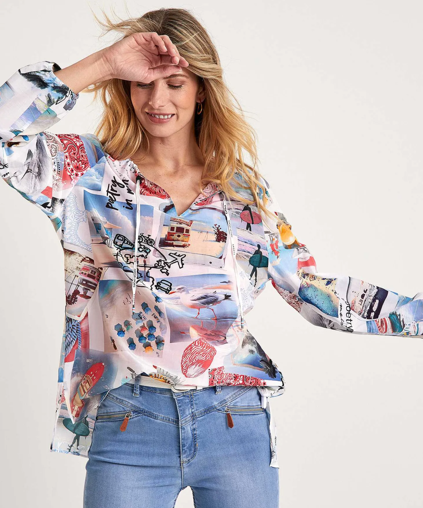 Marc Cain Sports Tuniekblouse Fotoprint