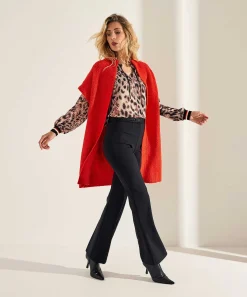 Marc Cain Sports Voile Blouse Panterprint