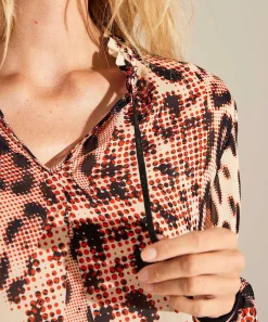 Marc Cain Sports Voile Blouse Panterprint