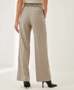 Marc Cain Wide Leg Broek Ruitmotief Waxhaw