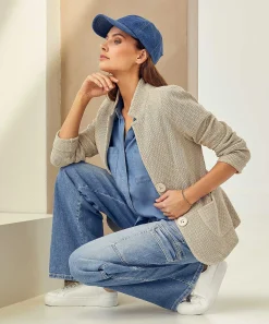 Ml Collections Blazer Fijne Structuur