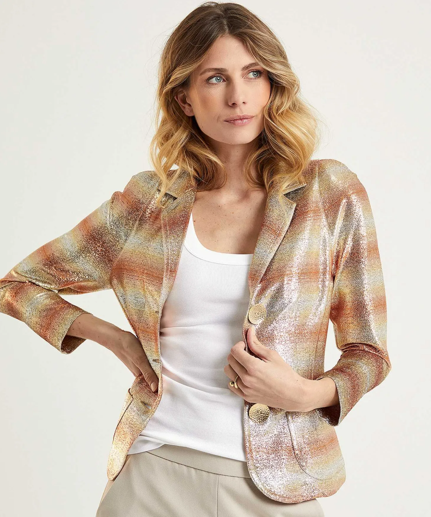 Ml Collections Blazer Metallic