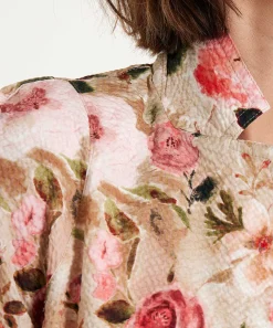 Ml Collections Blazer Seersucker Rozenprint
