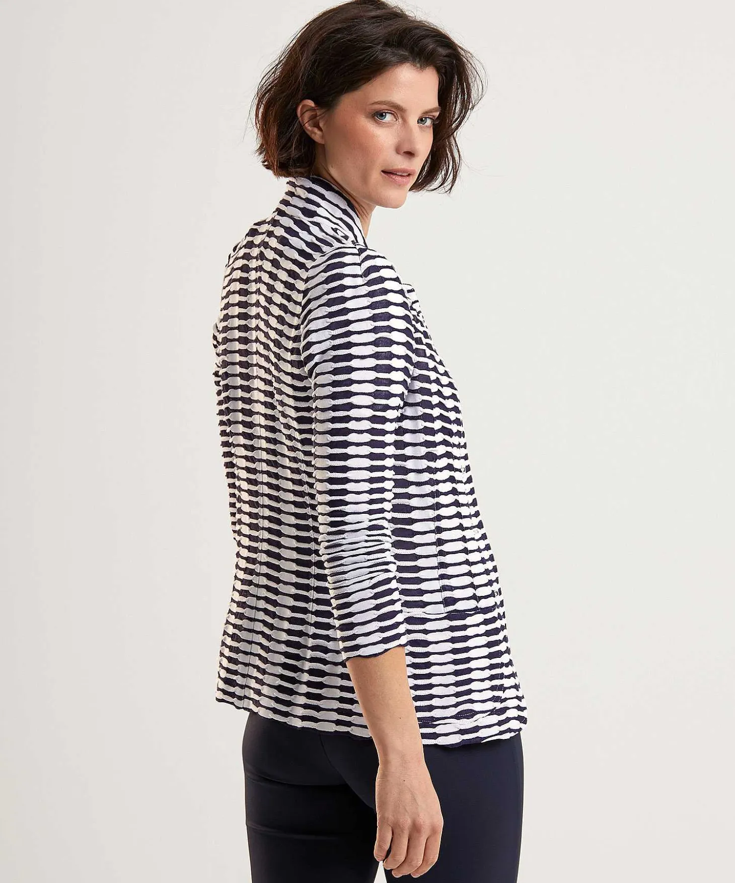 Ml Collections Blazer Wave Structuur
