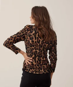 Ml Collections Chenille Blazer Panterprint