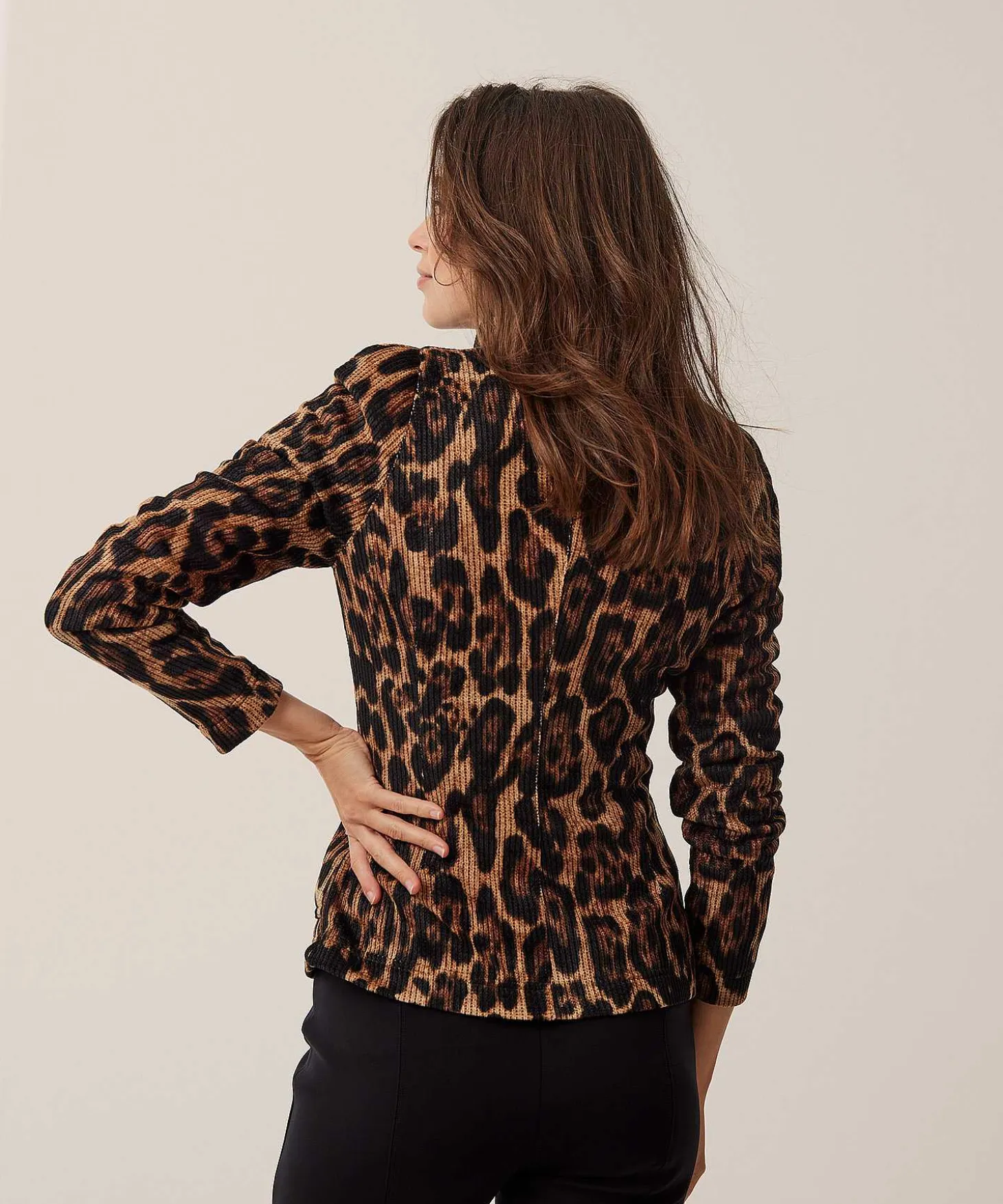Ml Collections Chenille Blazer Panterprint
