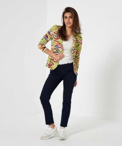 Ml Collections Slinky Blazer Swirl Print