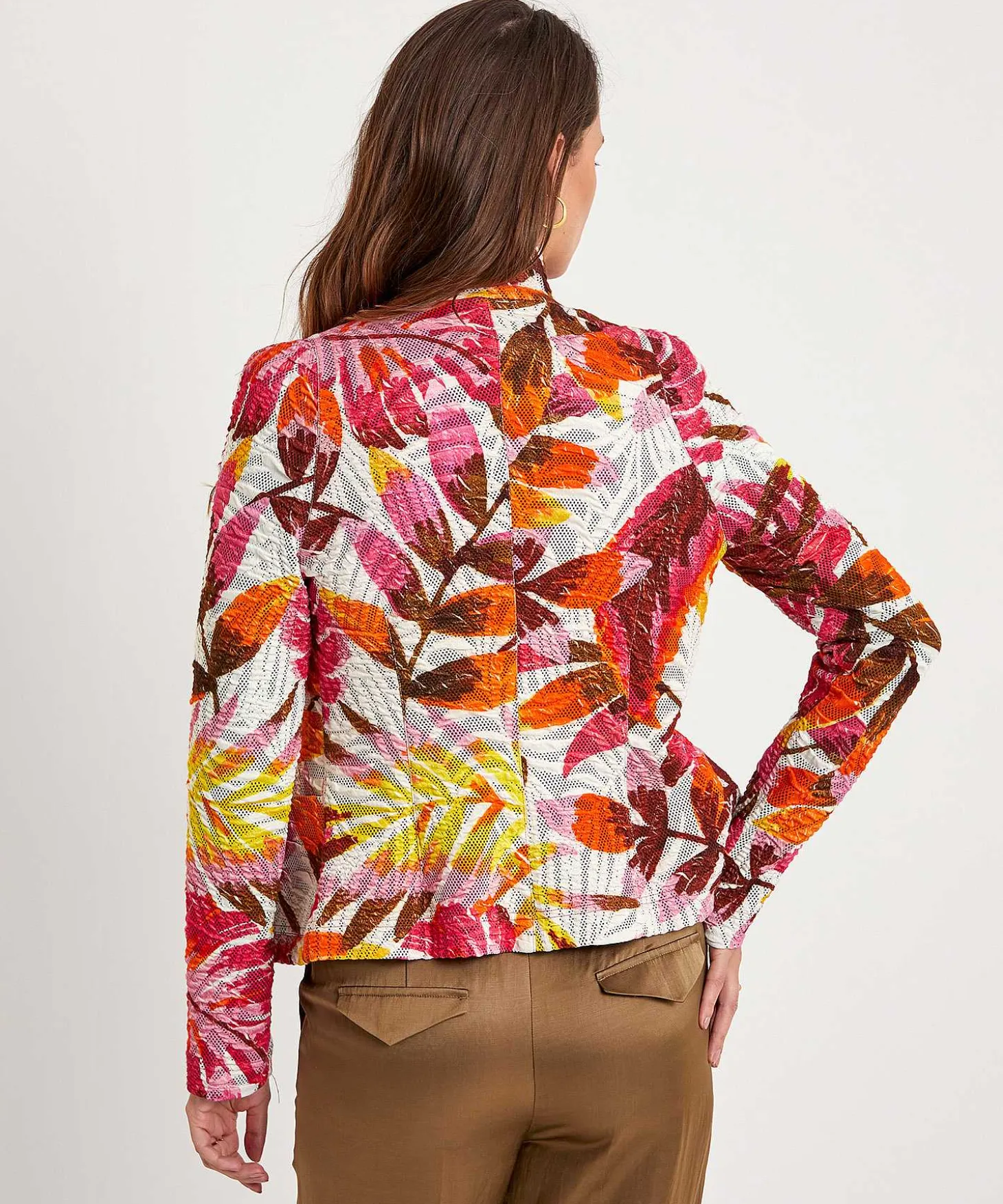 Ml Collections Structuur Blazer Bladprint