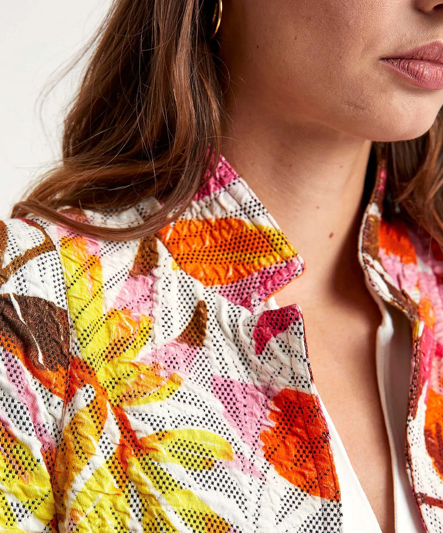 Ml Collections Structuur Blazer Bladprint