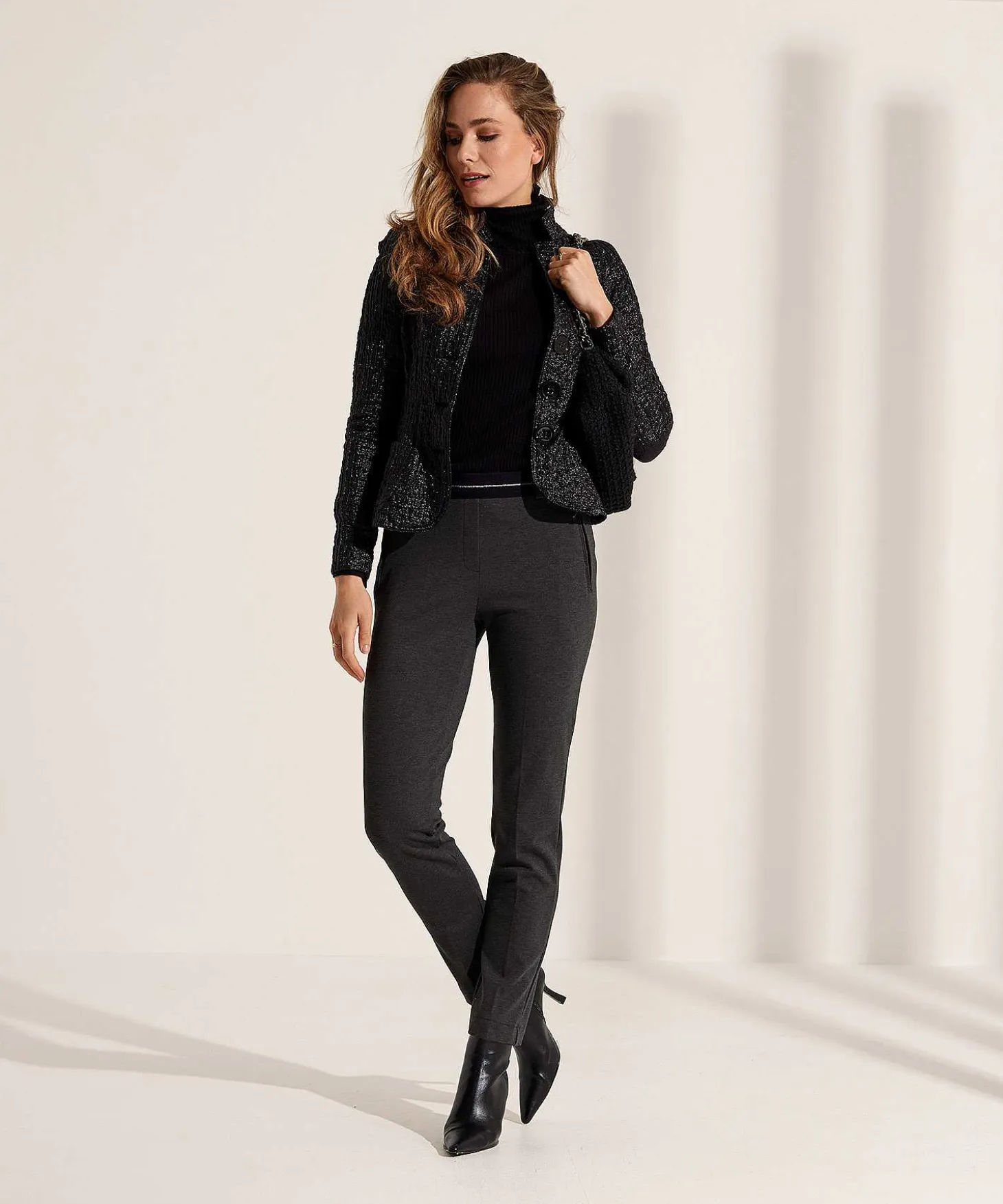 Ml Collections Structuur Blazer Metallic