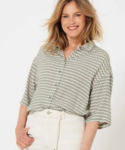 Moscow Blouse Zigzagprint Rashida