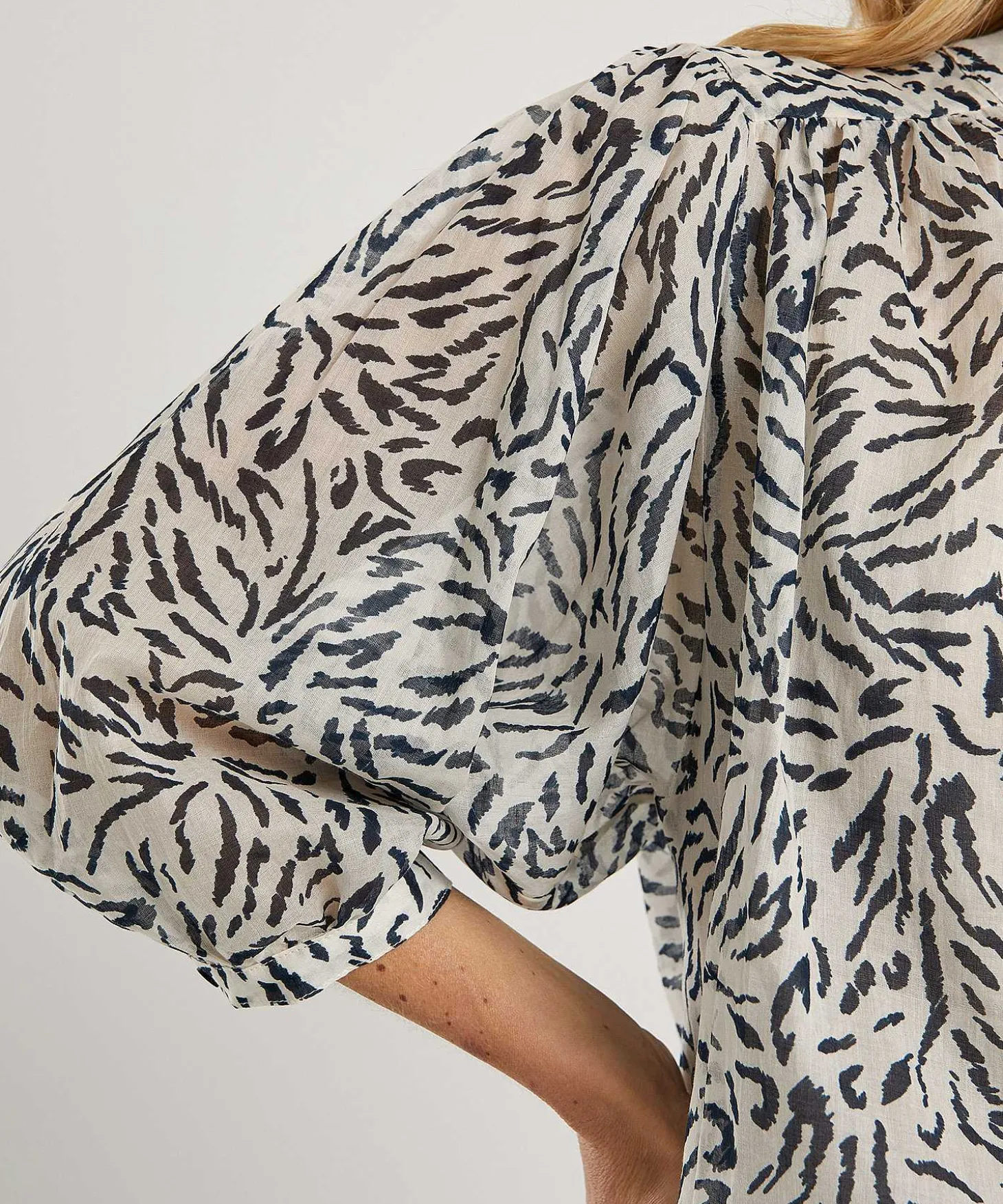 Moscow Cotton Voile Blouse Butterfly