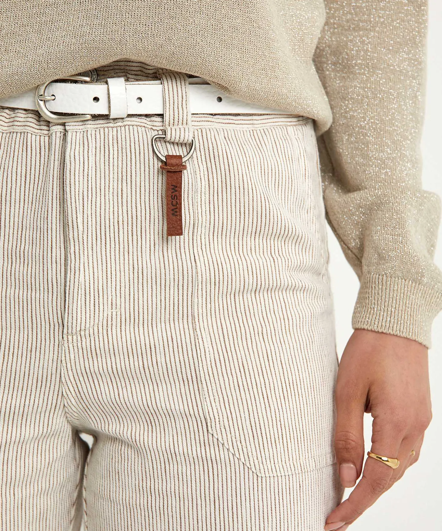 Moscow Paperbag Broek Met Streepjes Margarita
