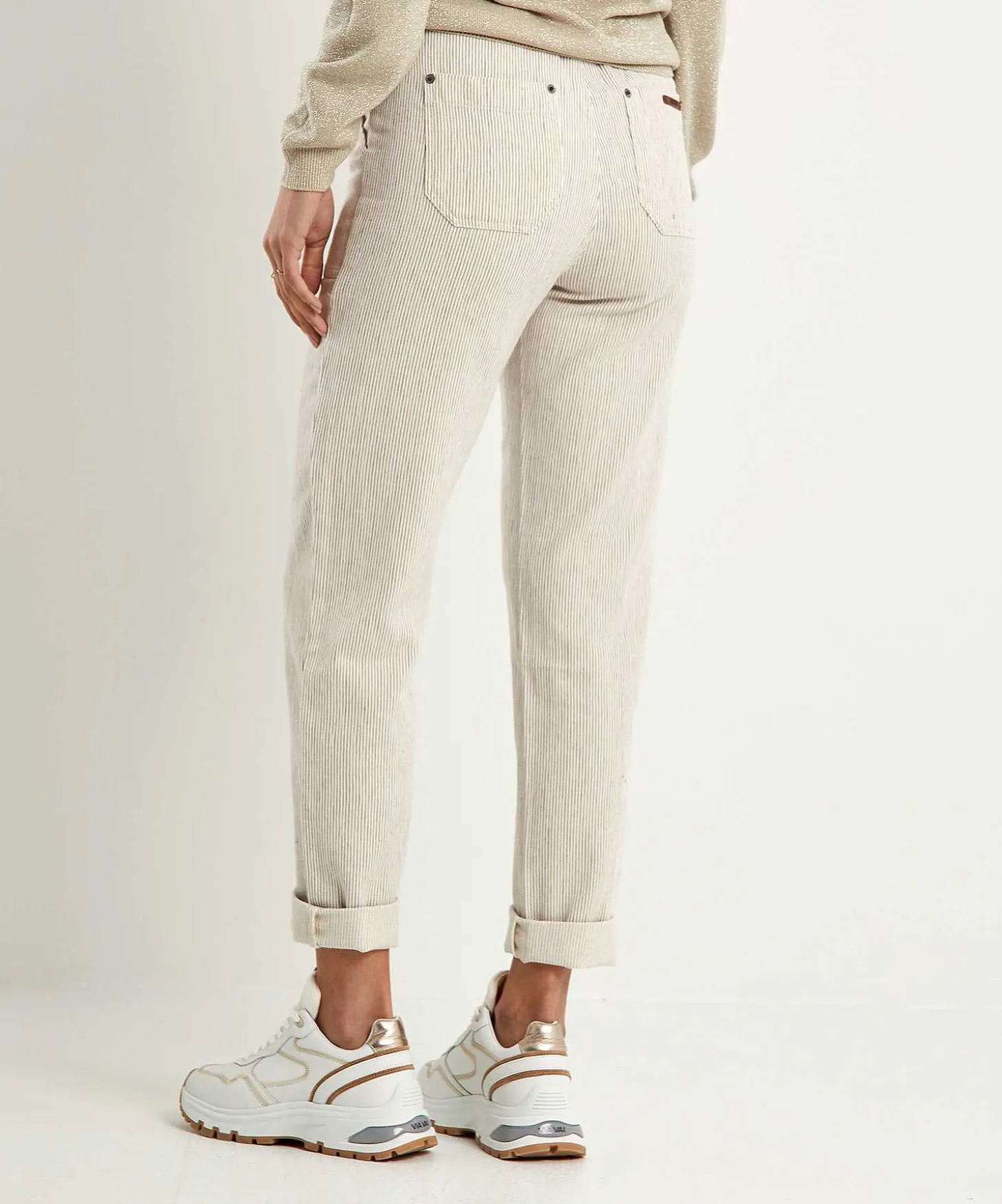 Moscow Paperbag Broek Met Streepjes Margarita