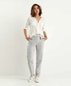 Moscow Paperbag Broek Met Streepjes Margarita