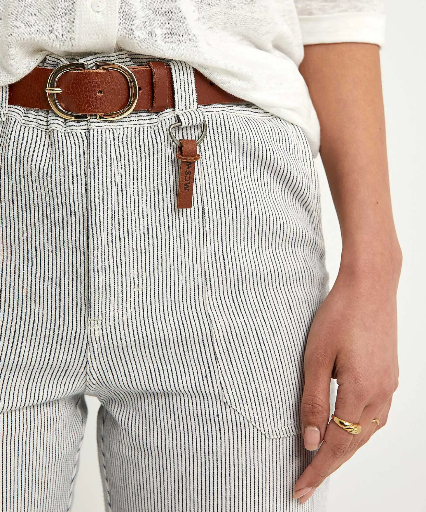 Moscow Paperbag Broek Met Streepjes Margarita
