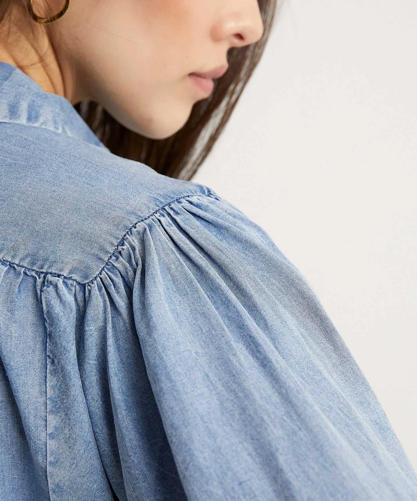 Moscow Soft Denim Blouse Jordy