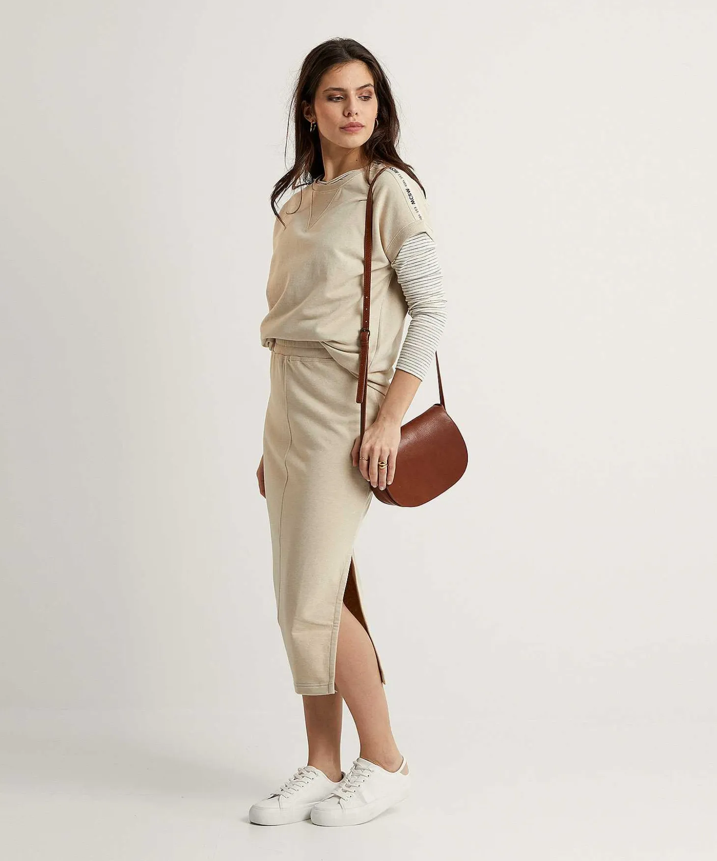 Moscow Sweatrok Met Zijsplit Chiara