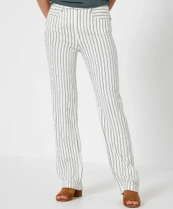 Moscow Wide Leg Broek Streepje Abiba