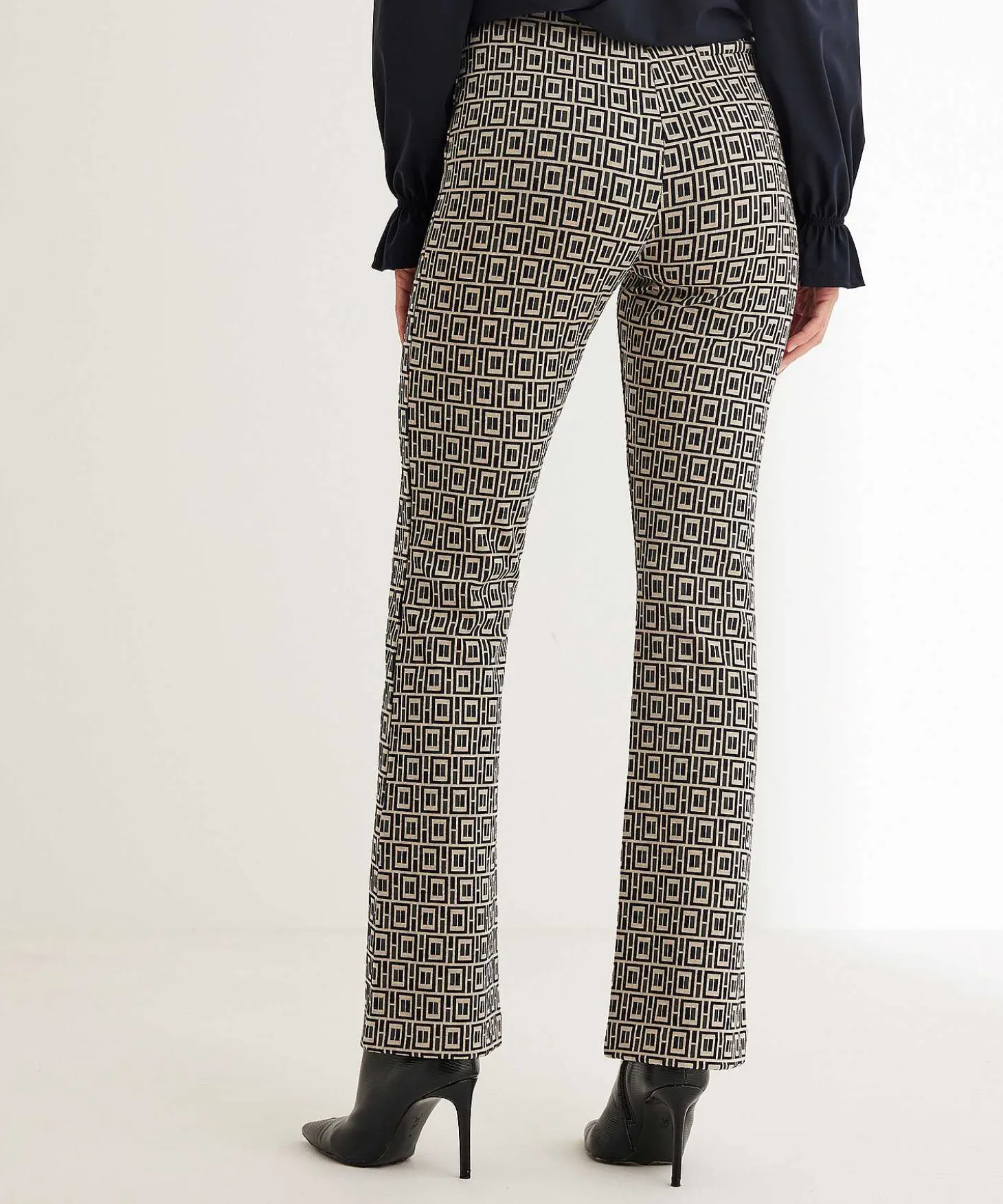 No Man's Land Broek Jacquard Grafisch