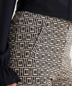 No Man's Land Broek Jacquard Grafisch