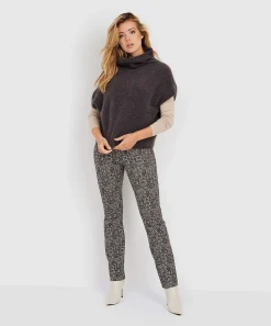 No Man's Land Flared Broek Paisley Print