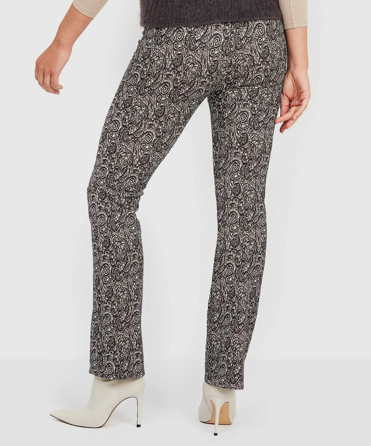 No Man's Land Flared Broek Paisley Print