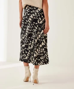 No Man's Land Rok Viscose Crepe Veegprint