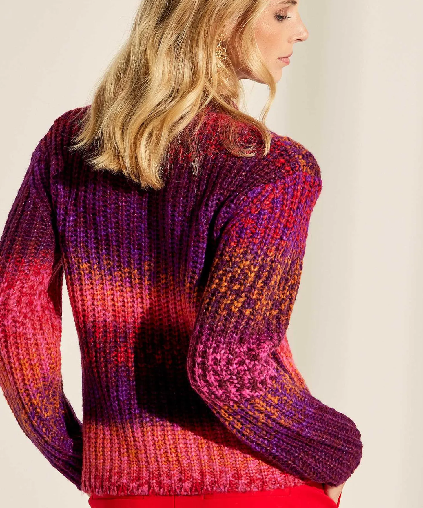 Oui Ajour Knit Trui