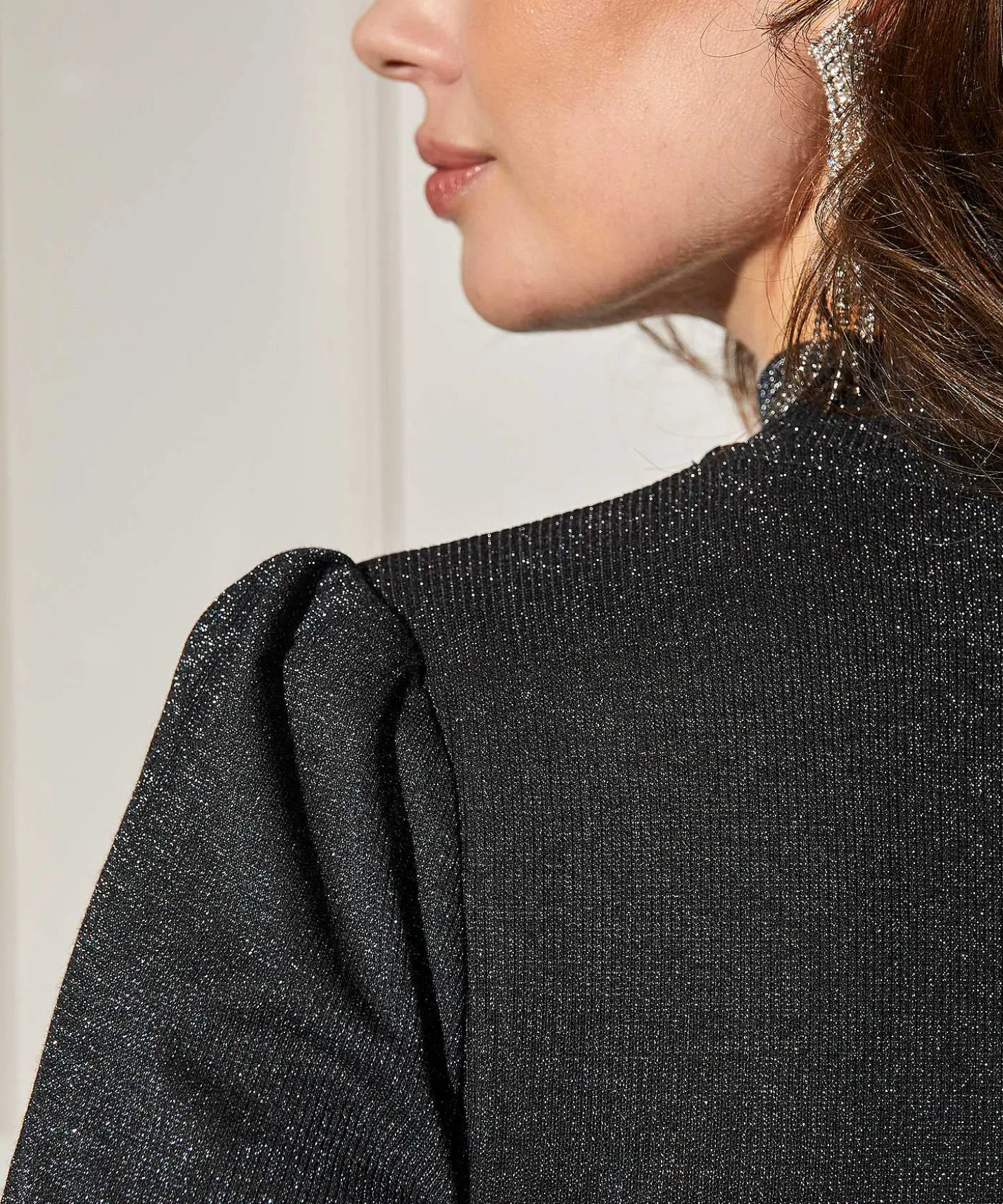 Oui Colshirt Lurex