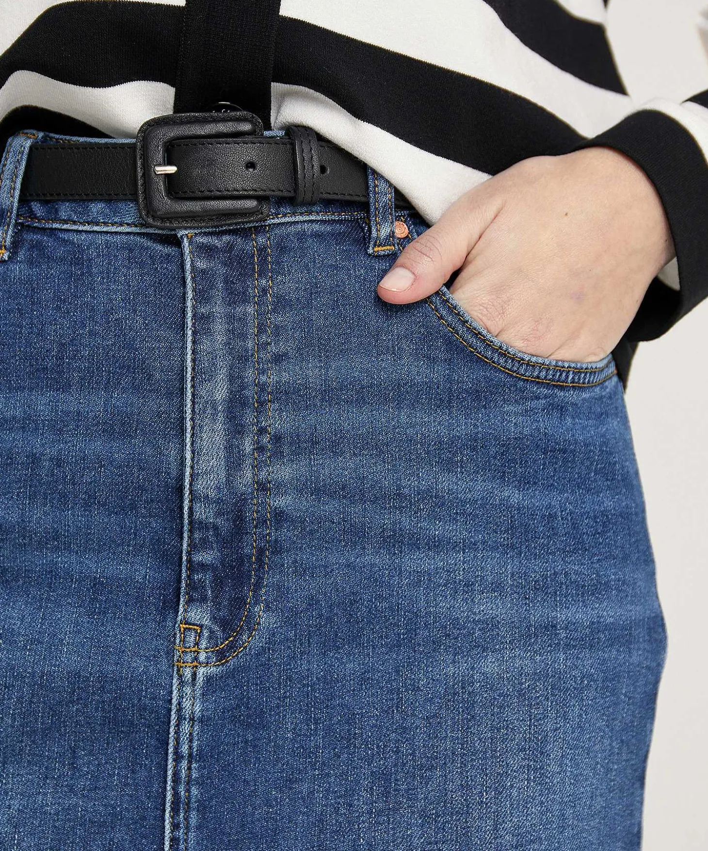 Oui Denim Rok Met Split