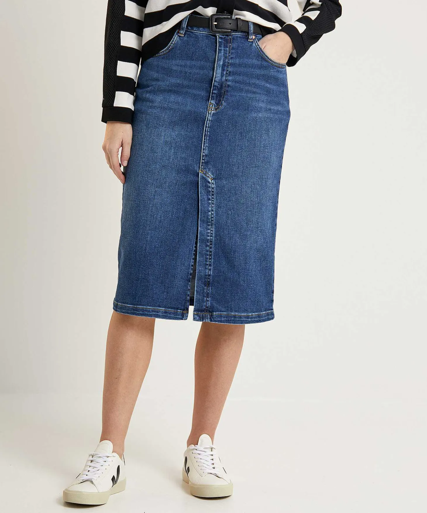 Oui Denim Rok Met Split