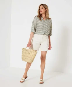 Oui Denim Shorts Taillekoord